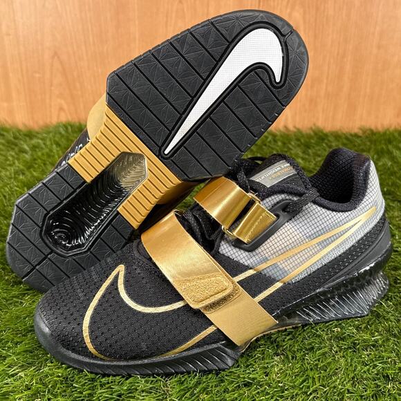 Nike Romaleos 4 Black Metallic Gold CD3463-001 Men’s 6 New Without Box main image 7